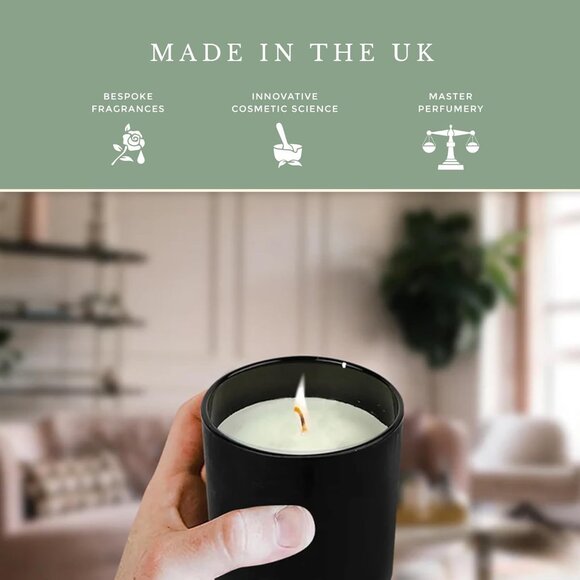 Pecksniff's Leather & Oakmoss Candle 6 Oz. In Glass With Lid From England - Picture 3 of 3